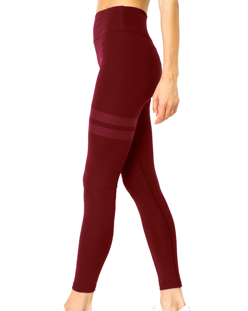 Ashton Leggings - Maroon - Care360