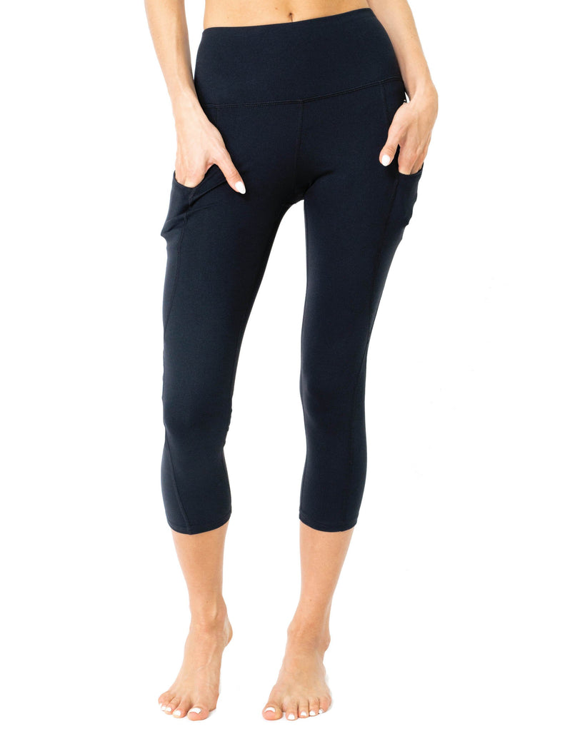 Jolie High-Waisted Capri Leggings With Hip Pockets - Care360